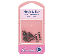 Hook & Bar Skirt Fastener - Small in Black