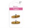 Mid Wooden Toggles 30mm 2pc