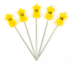 Plastic Decorative Numbered Pins 1-20