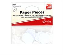 Paper Pieces - Pre-cut - Hexagon - 0.5" - 100pc