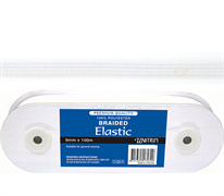 Elastic Premium Braided - 3mm White