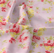 Flowers - 100% Cotton - 110cm Width - Flowers Pink