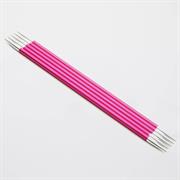 KnitPro - Zing Dbl Point Knitting Needles 20cm - Aluminium 20cm x 5.00mm