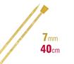 Knitting Needle 40Cm X 7.00Mm - champagne/gold glitter