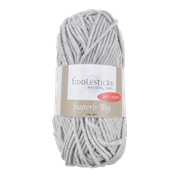 FIDDLESTICKS Superb Big 100% Acrylic Yarn-Light Grey
