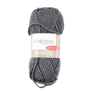 FIDDLESTICKS Superb Big 100% Acrylic Yarn-Dark Grey