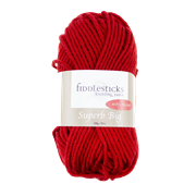 FIDDLESTICKS Superb Big 100% Acrylic Yarn-Red