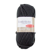 FIDDLESTICKS Superb Big 100% Acrylic Yarn-Black