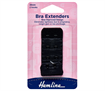 Bra Back Expander Extender 28mm - 2 Hook - black