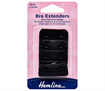 Bra Back Expander Extender 38mm - 2 Hook - black