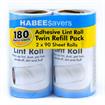 Adhesive Lint Roller with 2x Twin Refill Packs