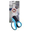 KLASSE SCISSORS - Scissors Pinking Shears 9.25In - black handles w. blue soft grip inlay