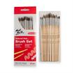 Mont Marte - Natural Hair Round Brush Set 13pc