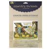 FIONA JUDE - Country Thread Cross Stitchwash tub chicks 26 cms x 34 cms