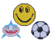 Diamond Dotz 3 Stickers Multi Pack - Smile