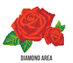 Diamond Dotz Red Rose Sparkle 