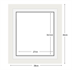 DIAMOND DOTZ - Aperture:27 X 36.5Cm White/White - inside frame:38 x 46cm