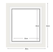 DIAMOND DOTZ - Aperture:31 X34Cm White/White - inside frame:38 x 46cm