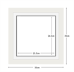 DIAMOND DOTZ - Aperture:21.5 X 26.5Cm White/White - inside frame:33 x 35cm