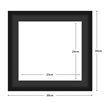 DIAMOND DOTZ - Aperture:23 X 24Cm Black/Black - inside frame:30 x 30cm