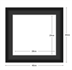 DIAMOND DOTZ - Aperture:28 X 29Cm Black/Black - inside frame:40 x 40cm