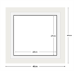 DIAMOND DOTZ - Aperture:28 X 29Cm White/White - inside frame:40 x 40cm