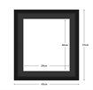 DIAMOND DOTZ - Aperture:29 X 40Cm Black/Blackinside frame:45 x 55cm