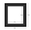 DIAMOND DOTZ - Aperture:31 X 36Cm Black/Black - inside frame:45 x 55cm