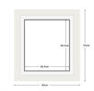 DIAMOND DOTZ - Aperture:26.5 X 40.5Cm White/Whiteinside frame:45 x 55cm