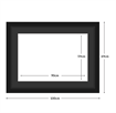 DIAMOND DOTZ - Aperture:90 X 59Cm Black/Black - inside frame:100 x 69cm