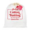 SEW EASY BATTING - Batting 100% Cotton Natural 140Gsm With Scrim - queen 213 x 254cm