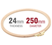 Embroidery Hoop - Wooden Screwed 24mm beechwood 10"/250mm