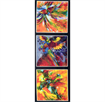 Lorikeets Aloft B - 3 Block Panel