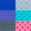 Patchwork Craft Fabric - Precut 100% Cotton Fabric - Assorted Colours - 6 pack - Set 3