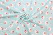 Riley Blake Printed Cotton - Blooms Aqua 112cm