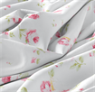 Flowers - 100% Cotton - 110cm Width - Roses White