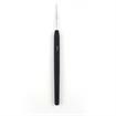 KnitPro - Waves Soft Grip Crochet Hook 15cm - Black - Metal 1.00mm