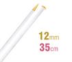 Knitting Needle 35Cm X 12.00Mm - champagne/gold glitter