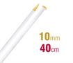 Knitting Needle 40Cm X 10.00Mm - champagne/gold glitter