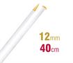 Knitting Needle 40Cm X 12.00Mm - champagne/gold glitter