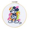 SEW EASY NEEDLECRAFT - 15Cm No Count Cross Stitch Kit With Hoop - Mickey Mouse