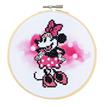 SEW EASY NEEDLECRAFT - 15Cm No Count Cross Stitch Kit With Hoop - Minnie Mouse