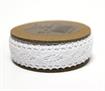 Bowtique Cotton Lace Ribbon 20mm x 5m White