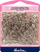 HEMLINE HANGSELL - Curved Safety Pins, 38mm (150 pcs)