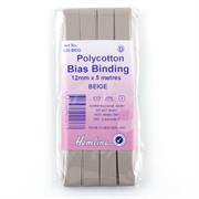 HEMLINE HANGSELL - Bias Binding 12mm x 5m - beige