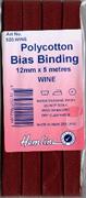 HEMLINE HANGSELL - Bias Binding 12mm x 5m - wine