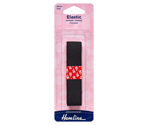 Elastic - General Purpose Knitted - 20mm x 1m Black