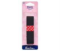 Elastic - General Purpose Knitted - 25mm x 1m Black