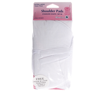 Shoulder Pads Covered Set-In Extra Large White