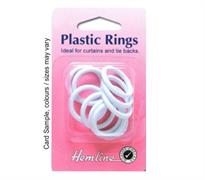 Plastic Rings - 25mm White